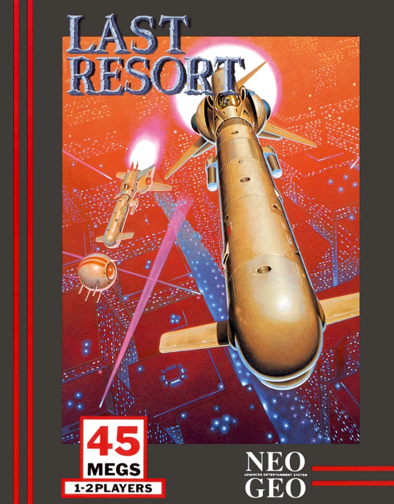American box of the game Last Resort on Neo Geo, recto