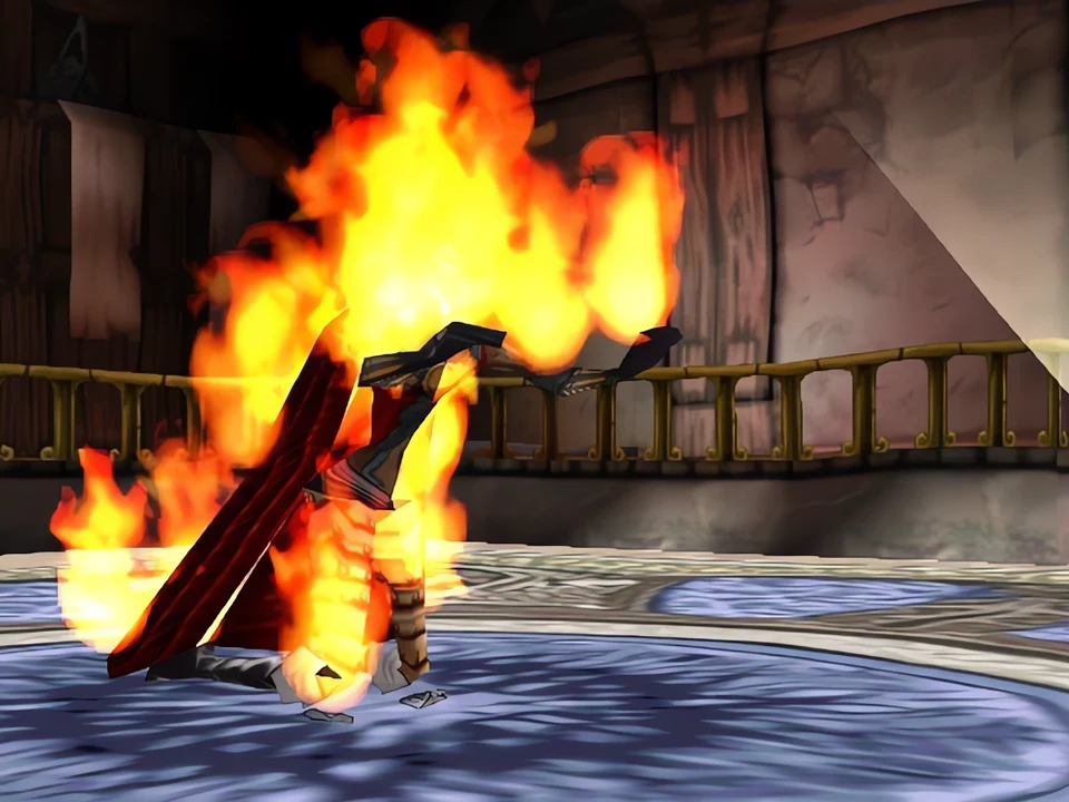 MediEvil 2 (PS1) – The Count Light has the upper hand over the vampire (MediEvil 2, PS1)