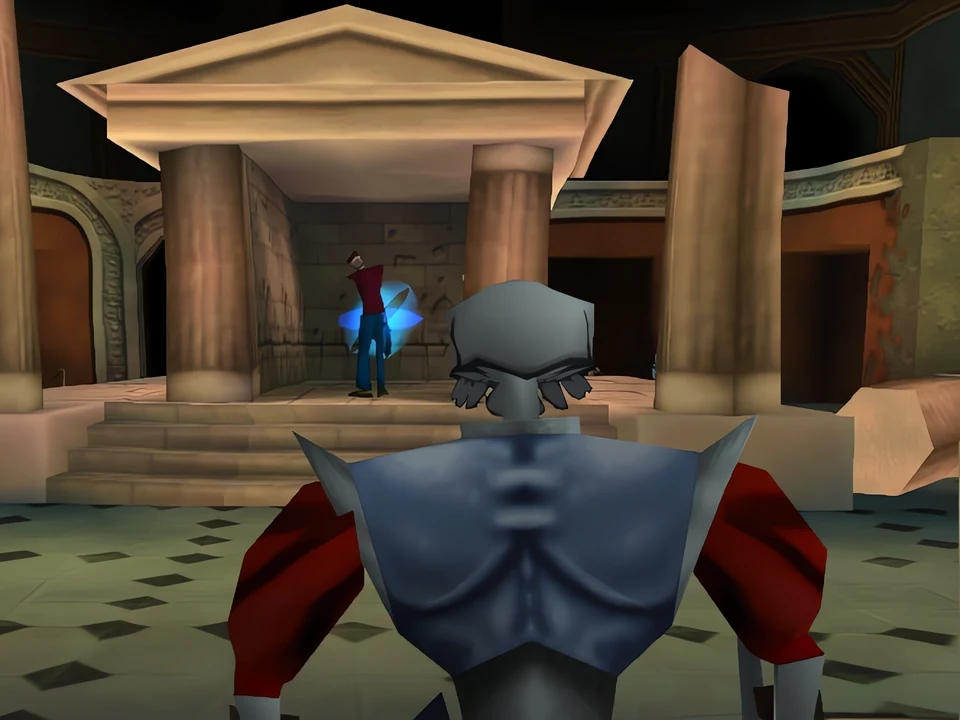 MediEvil 2 (PS1) – The Museum The room in the ancient tomb, where the key to the museum is hidden (MediEvil 2, PS1)