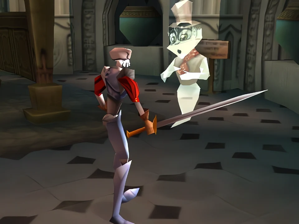 MediEvil 2 (PS1) – The Museum Winston, the young ghost who guides Dan (MediEvil 2, PS1)
