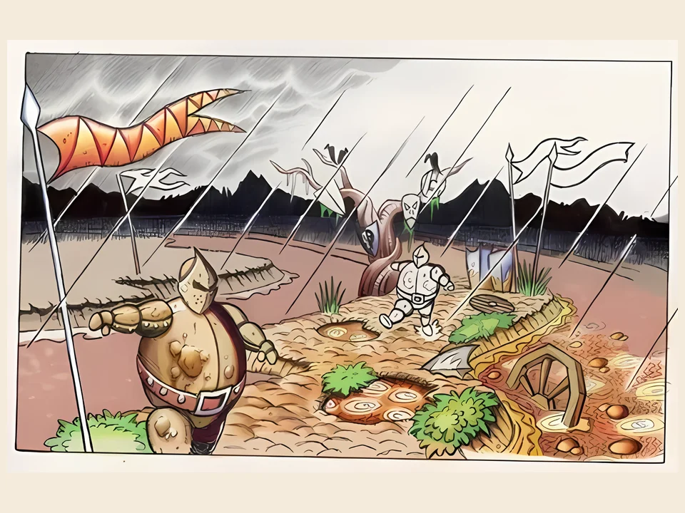 MediEvil (PS1) – production sketch Production sketch for MediEvil: the knights in armor of the basins