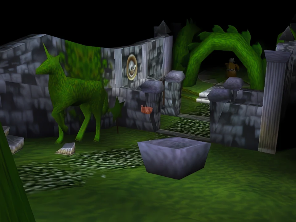 MediEvil (PS1) – The Asylum Grounds The Asylum Grounds level from MediEvil on PS1