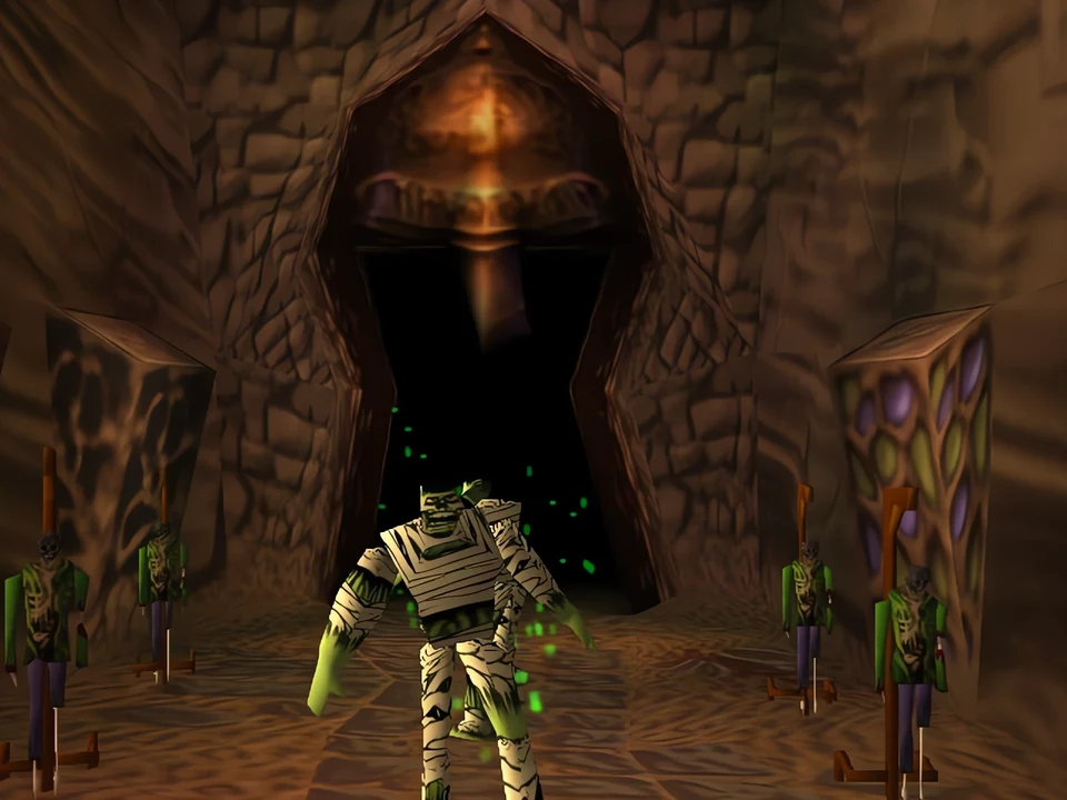MediEvil (PS1) – The Gallows Gauntlet The level The Gallows Gauntlet from MediEvil on PS1