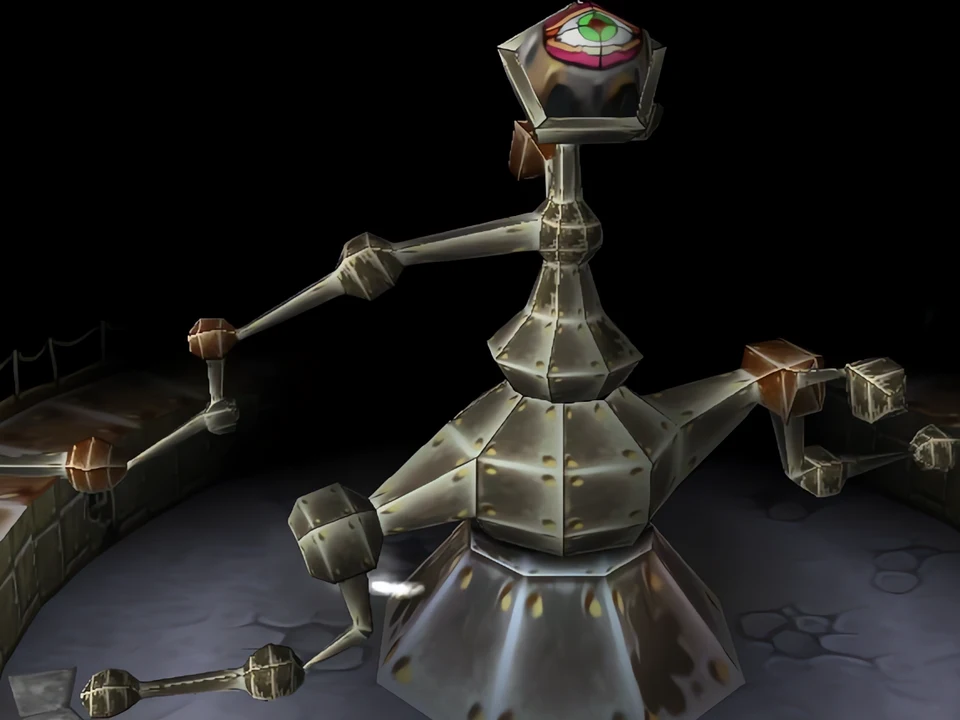 MediEvil (PS1) – The Time Device (2) A giant clock mechanism – the level of The Time Device in MediEvil (PS1)